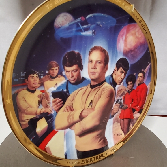 Star Trek 25th Anniversary Commemorative plate - Picture 2 of 3